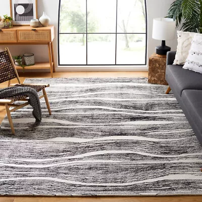 SAFAVIEH Metro MET995B Handmade Ivory / Black Rug • $291.99