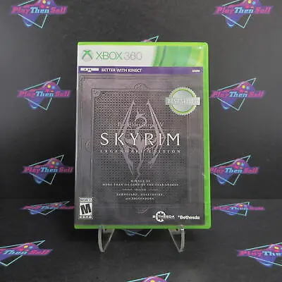 The Elder Scrolls V Skyrim Legendary Edition Xbox 360 AD Complete - (See Pics) • $13.95