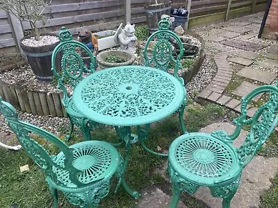 £295 • Buy Cast Aluminium Garden Table And Chairs