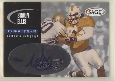 2000 SAGE Auto Silver /400 Shaun Ellis #A14 Rookie Auto RC • $9.73