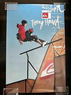 Tony Hawk Vintage Quicksilver Skateboard 24 X 36 Poster • $50