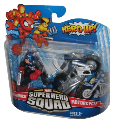 Marvel Super Hero Squad (2009) Captain America & Motorcycle Figure Set - (Dented • $16.59