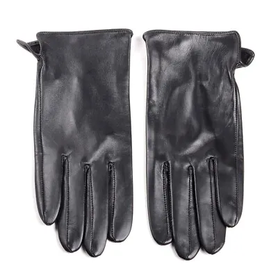 Men's Real Leather Fashion Classical Golf Riding Driving Casual Unlined Gloves • $24.80