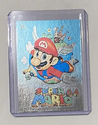 Super Mario 64 Platinum Plated Artist Signed Nintendo Classic Trading Card 1/1 • $29.95