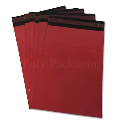 10 X RED Mailing Bags 17x24 (425x600mm) Royal Mail MEDIUM PARCEL Postal A2 • £4.45