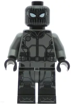 LEGO Super Heroes Minifigure Spider-Man - Black And Gray Suit (Genuine) • $32.46