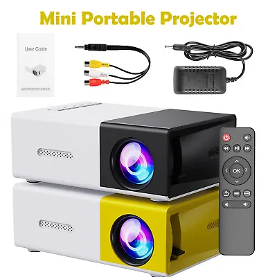 $49.99 • Buy 1080P Bluetooth Projector 60'' Screen 2000 Lumen Portable Movie Home Projector