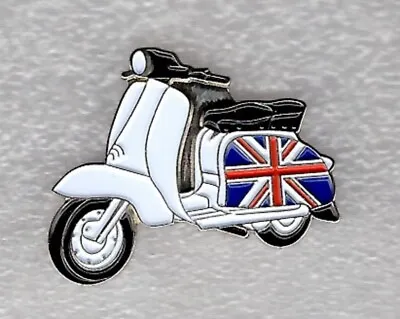Lambretta Scooter Pin Badge. Larger Size. Union Jack Design. Metal. Enamel • £2.50