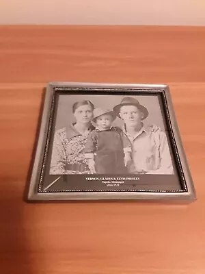 Vernon Gladys & Elvis Photo Reprint In Frame • $10