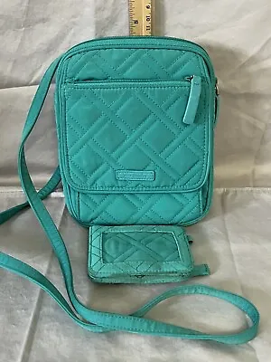 Vera Bradley - Crossbody  Side Purse - Dark Turquoise - One Color Quilted • $24