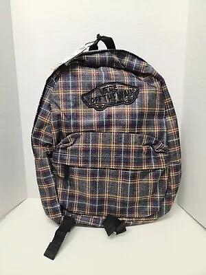 Vans Off The Wall Realm Plaid Backpack Bag • $28.49