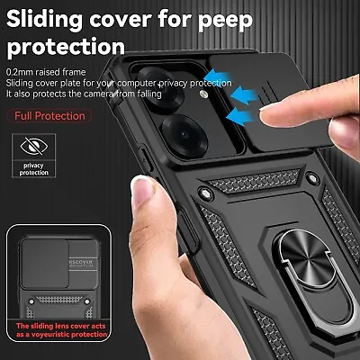 For Xiaomi Poco X6 12T Redmi Note 13 12 Pro 11 10 9 Ring Holder Armor Case Cover • £3.59