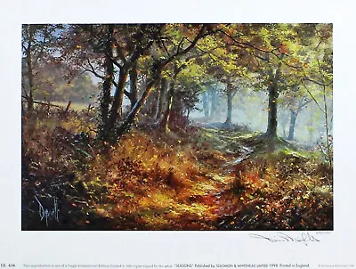 David Dipnall  Seasons - Autumn  Signed English Landscape Brown Fine Art Print • £39.99