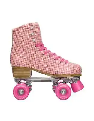 Size/8 Indoor/outdoor Quad Roller Skate Pink/tartan#8 • $59