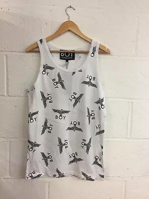 £9.50 • Buy Boy London Repeat Eagle Vest Wht Unisex Sizes Xs. S. L. Vintage Selfridges Punk