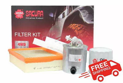 $74.10 • Buy K-18200 Filter Kit For Nissan Navara D40, Pathfinder R51 YD25 4Cyl 2.5L TDI