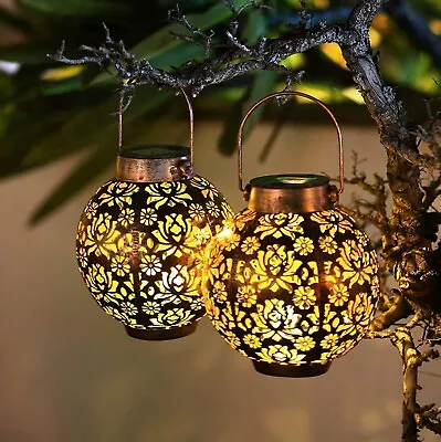 Solar Powered Fairy Lantern Light Outdoor Waterproof Path Lawn Garden Decor Lamp • $32.99