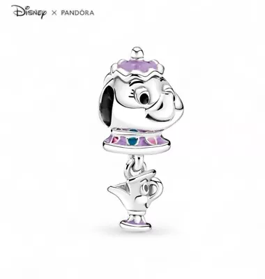 NEW Pandora X Disney Sterling Silver Beauty And The Beast Mrs Potts Dangle Charm • $56.85