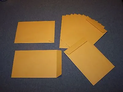 25  -  6 X 9 Catalog Envelopes.  Gummed Flap 24lb Kraft Side Seal • $6.20