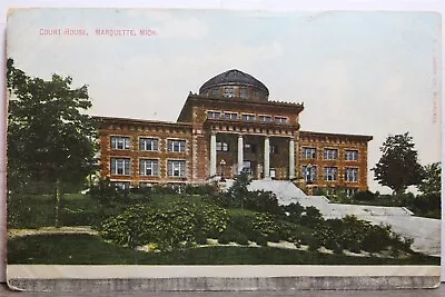 Michigan MI Marquette Court House Postcard Old Vintage Card View Standard Postal • $0.50