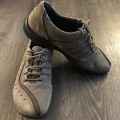 $29.99 • Buy Clarks Womens Wave Wheel Leather Olive Nubuck 86510 Oxford Walking Shoes Size 9
