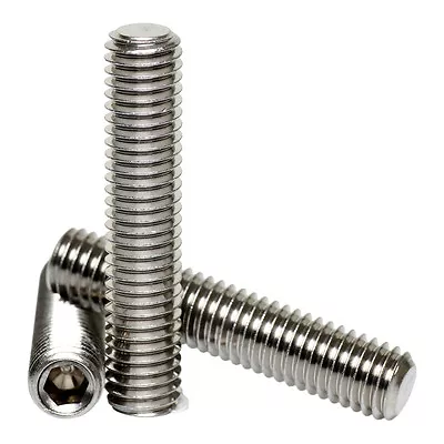 £2.35 • Buy M4 M5 M6 M8 A2 Stainless Steel Flat Point Grub Screws Socket Set Screw Din 916