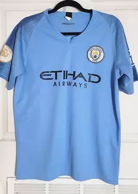 Manchester City #44  2017/2018 Home Football Shirt Soccer Jersey Fan V Size Med • $40