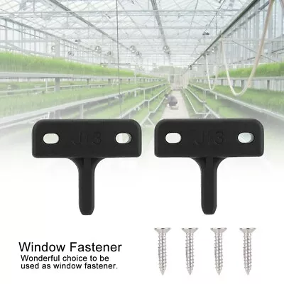 SL 2pcs Greenhouse Halls Window Fastener Stay Kit Durable Sturdy Flat Pegs • £4.56
