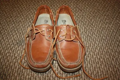 Vintage Rockport  Genuine Leather Boat Shoes Loafers  Mens Size 9 • $34.99