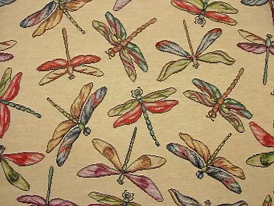 Dragonfly  Animal Tapestry  Designer Fabric Upholstery Curtains Cushions Throws • £2.99