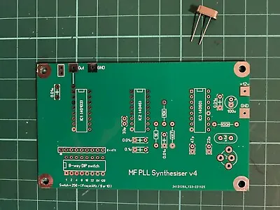 MW MF AM BCB PLL Digital Frequency Synthesiser PCB & Crystal • £7