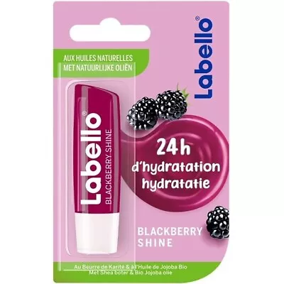 Labello 24H Hydration Lip Balm Blackberry Lip Shine 4.8g • $21.84
