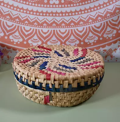£17 • Buy Vintage Multi Coloured Storage Basket