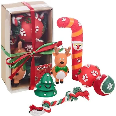 £9.75 • Buy 6Pcs Colorful Christmas Festive Dog Puppy Assortment Stocking Treat Gift Box