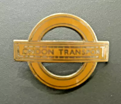 LONDON TRANSPORT BADGE  With Pin    J GAUNT FAST FREE POST • £15