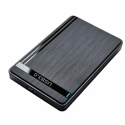 USB 3.0 SATA External Hard Drive Case 2.5 Inch Enclosure Caddy HDD SSD Black • £5.99