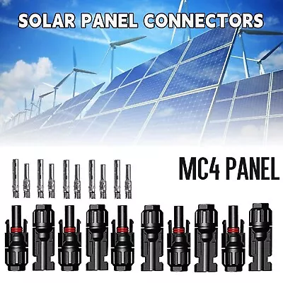 1-15x Connectors For IP67 MC4 Solar Panel 30A Line Plug Socket Male & Female M • $20.99