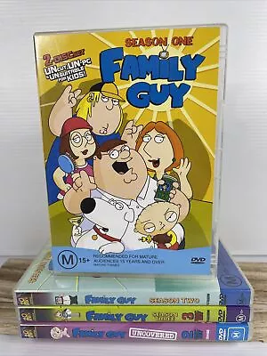 Family Guy Seasons 1-3 + Uncovered DVD PAL R4 - Like New • $15