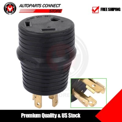 $10.29 • Buy 4Prong Generator Adapter 30AMP RV Power Cord Male To 50AMP Female Converter Plug