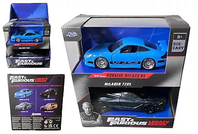 Jada Fast & Furious Legacy Series McLaren 720S Porsche 911 GT3 RS Diecast • $44.99