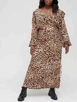 £13 • Buy V By Very Curve True Leopard Print Maxi Dress  Sizes 14 / 18 / 20 / 22 / 24 / 28