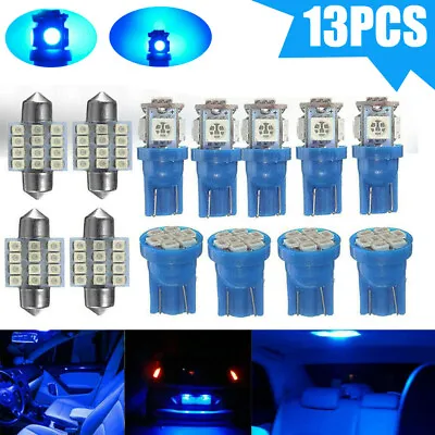 $17.91 • Buy LED Lights Car Interior Package Kit Accessories For Dome License Plate Lamp Bulb