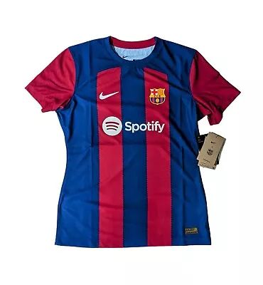 Nike F.C. Barcelona 23/24 Authentic Home Match Jersey Women's Size M FD4125-456 • $170