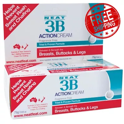 Neat 3B Action Cream Tried & Proven Formula Buttocks And Beneath Breasts 75g • $23.24