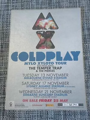 COLDPLAY - 2012 Australia Tour - MYLO XYLOTO Laminated Promo Tour Poster • $15.95