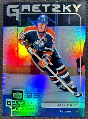 1999 Upper Deck McDonald's Canadian #14  Wayne Gretzky HOF  Refractor EX-MT GOAT • $2