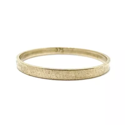 9ct 375 Yellow Gold Wedding Ring Band - Size O - 1.7mm Width - Thin • $115