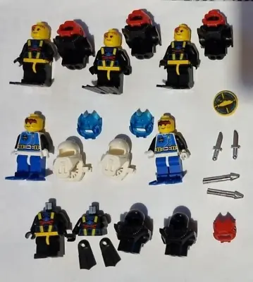 Vintage Lego Minifigures Aquazone/Aquanauts /Aquasharks /Harpoon/Dagger /Tile • $28