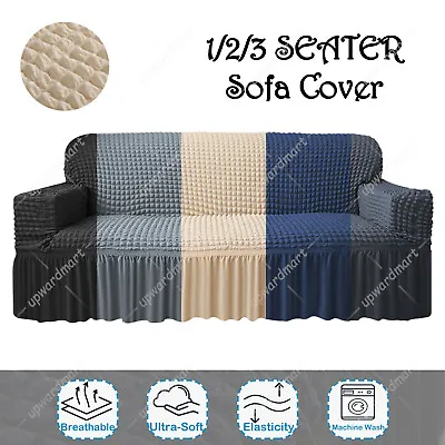 3D Stretch Couch Covers 1 2 3 4 Seater Sofa Cover Lounge Slipcover Protector • $34.59