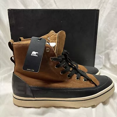 New Sorel Metro II Sneaker Waterproof Boots Snow Winter Velvet Tan Men’s 11 $160 • $75